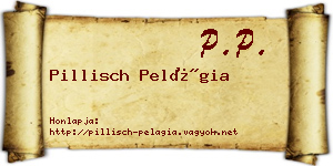 Pillisch Pelágia névjegykártya
